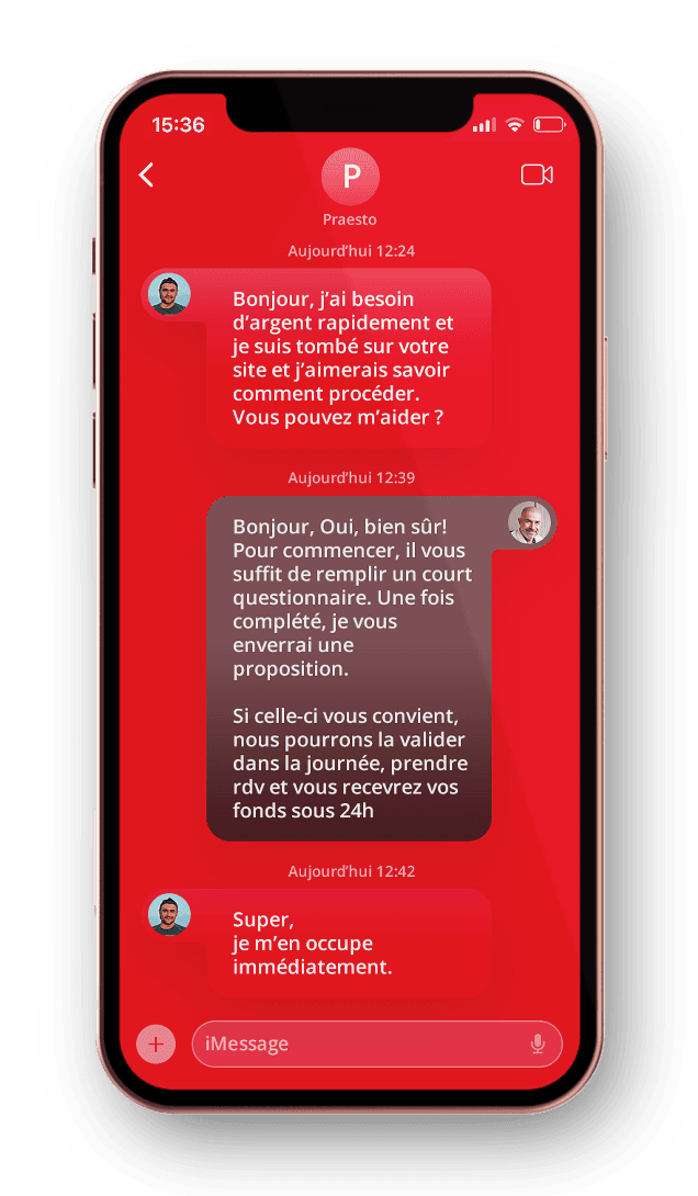 Prise de contact Praesto