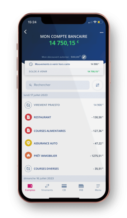 compte bancaire telephone praesto